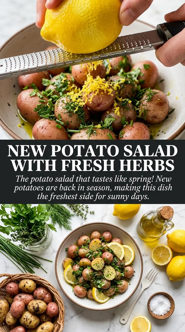 New Red Potato Salad fresh herb vinaigrette