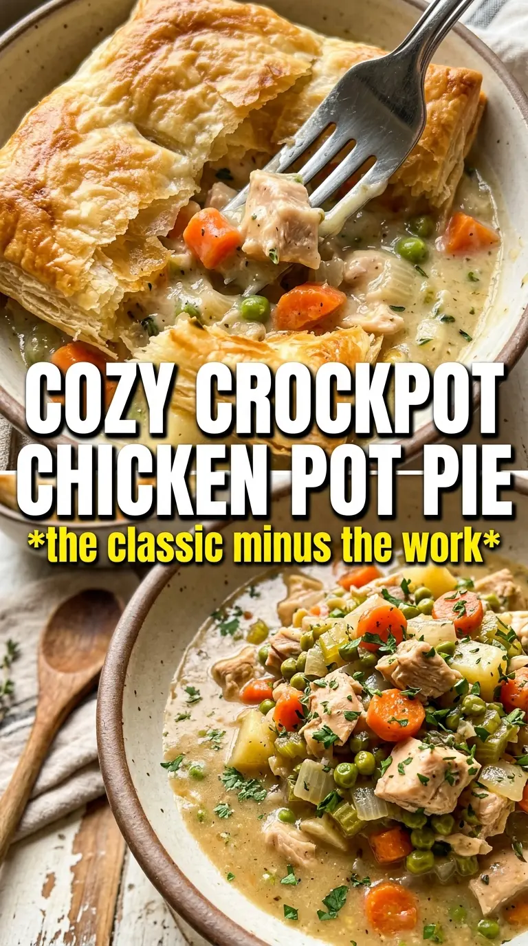Crock Pot Chicken Pot Pie creamy savory