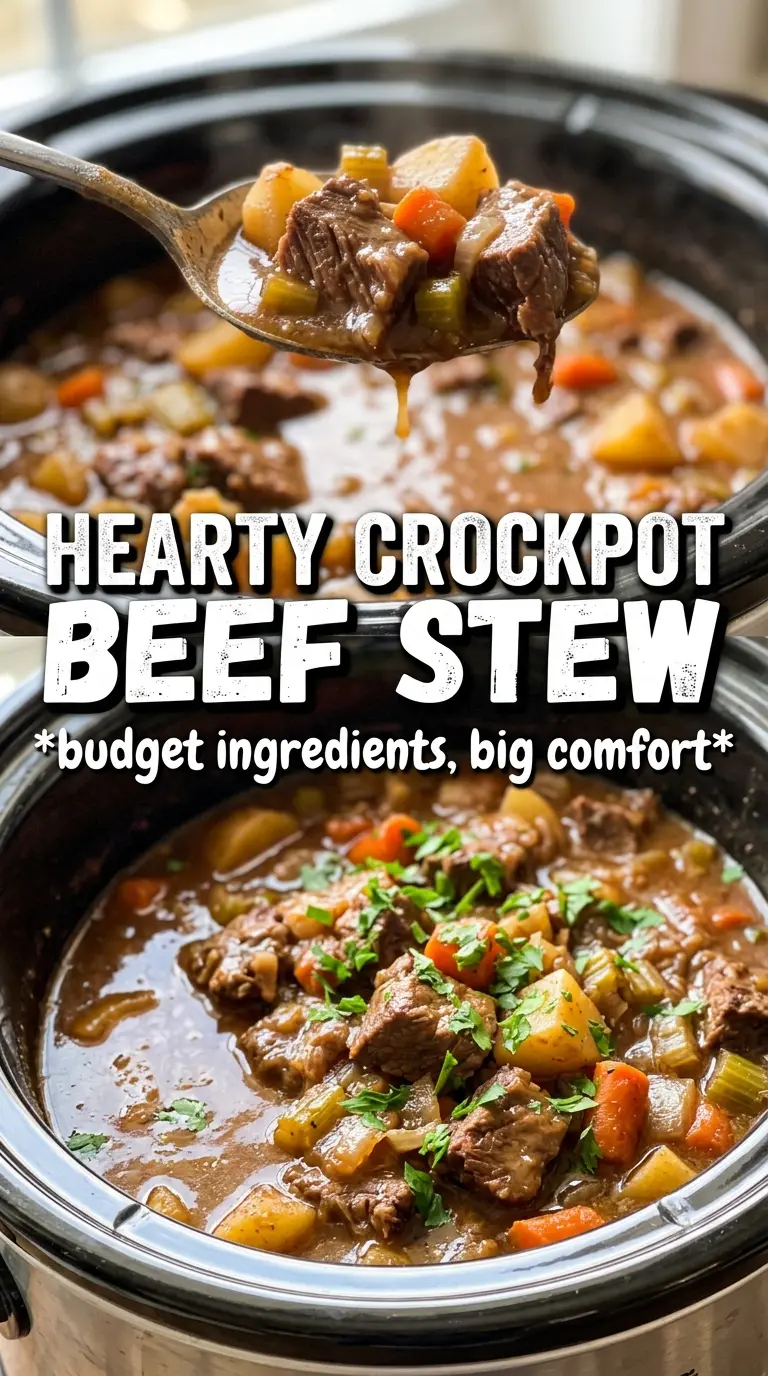 Crock Pot Poor Man's Stew hearty rustic