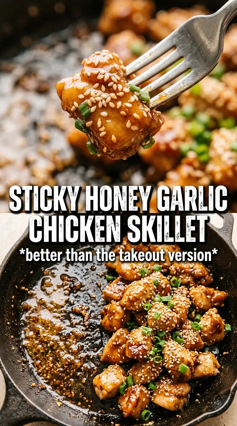 Honey Garlic Chicken sticky glazed caramelized