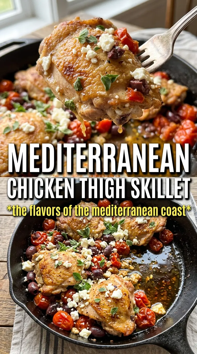 Mediterranean chicken thighs lemony herb roasted