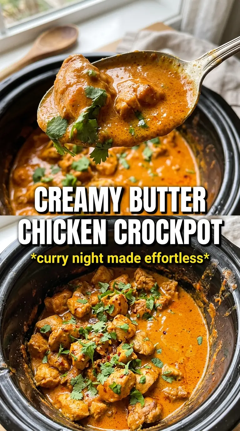 Slow Cooker Indian Butter Chicken creamy spiced comfort