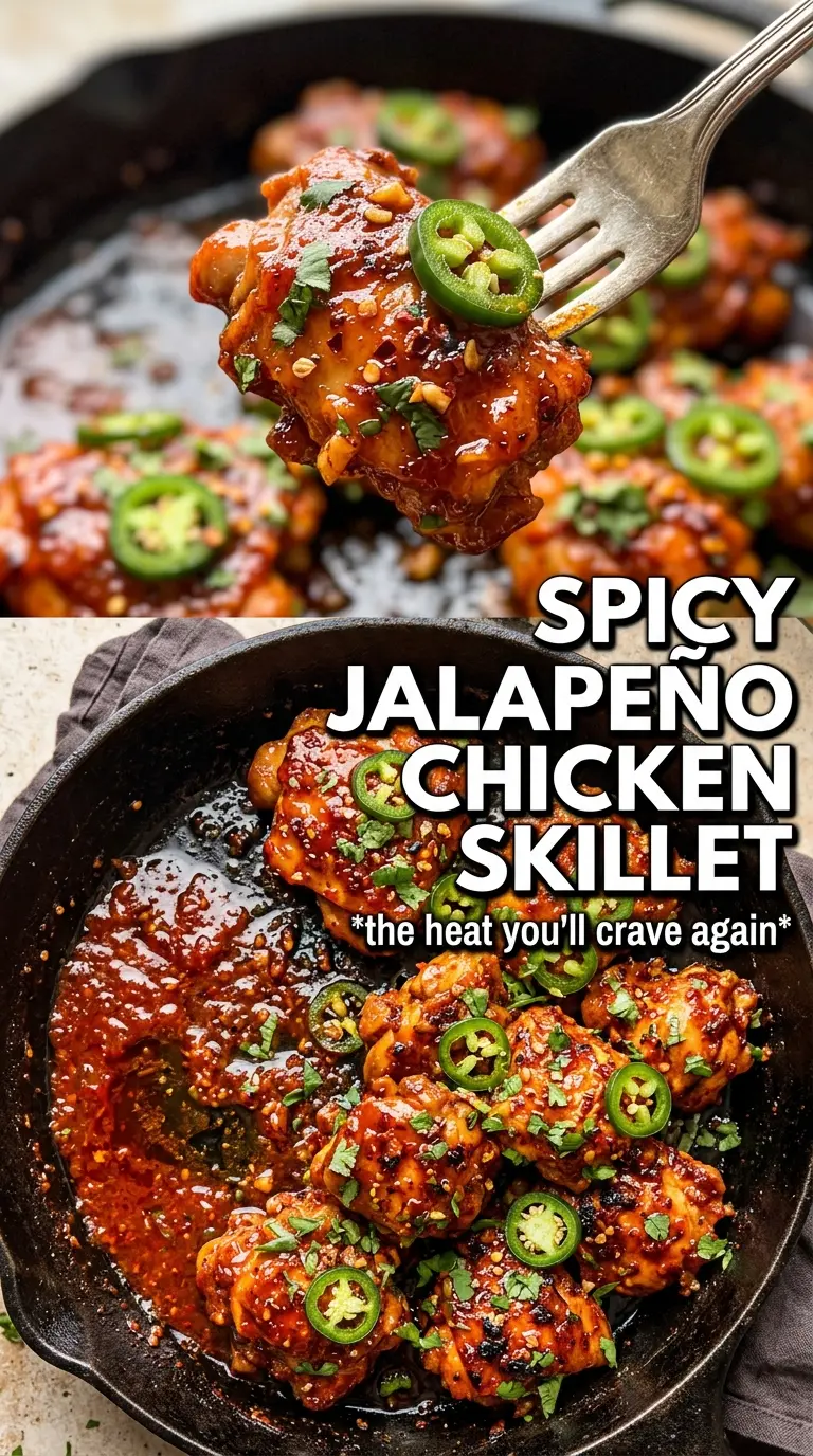 Spicy Jalapeño Chicken bold skillet, jalapeño-garlic, lime