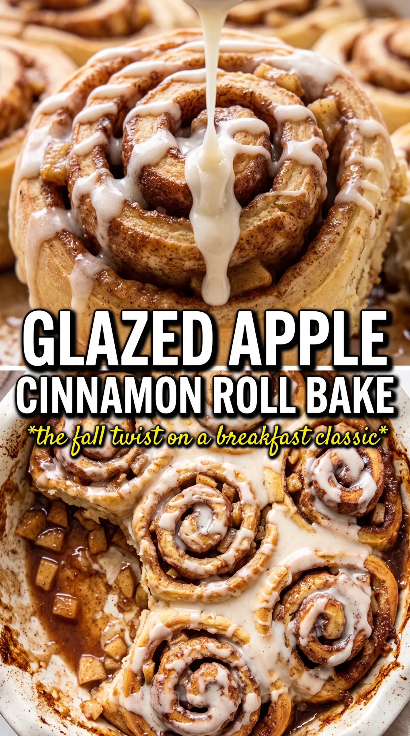 Apple Cinnamon Rolls tender swirls glazed