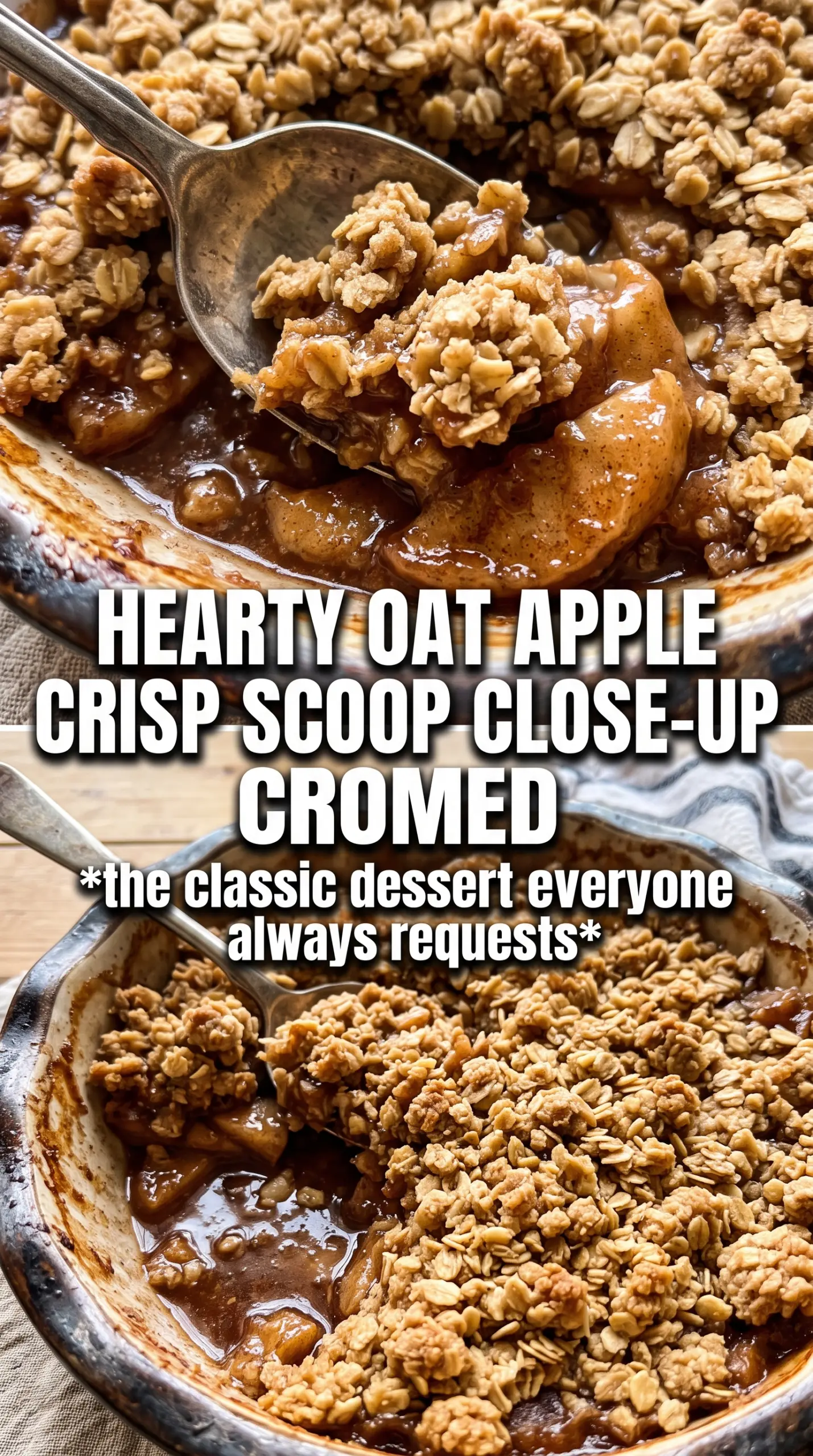 Apple Crisp With Oats bubbling cinnamon apples crunchy oat topping
