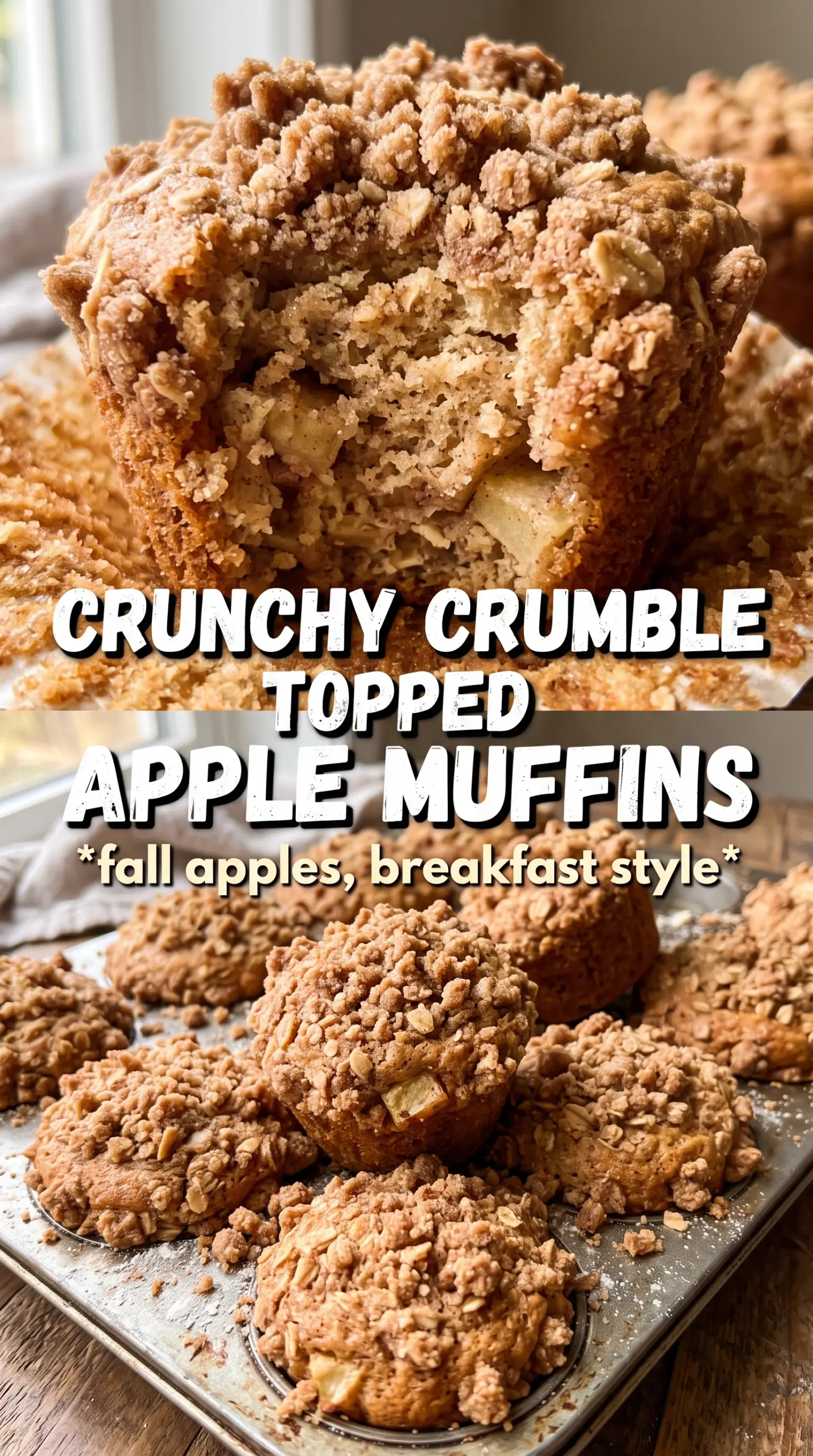 Apple Muffins With Crumb Topping golden streusel apples