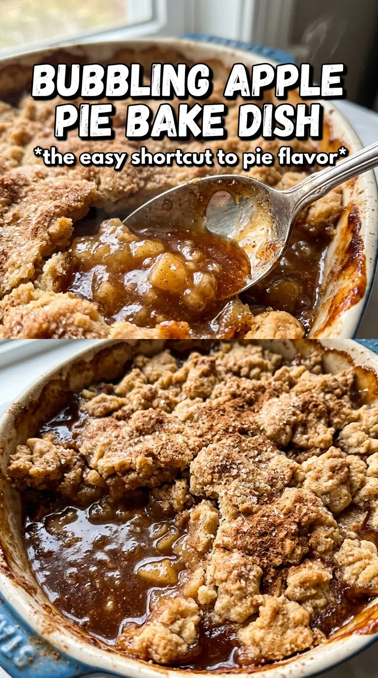 Apple Pie Bake golden crumble spiced apples