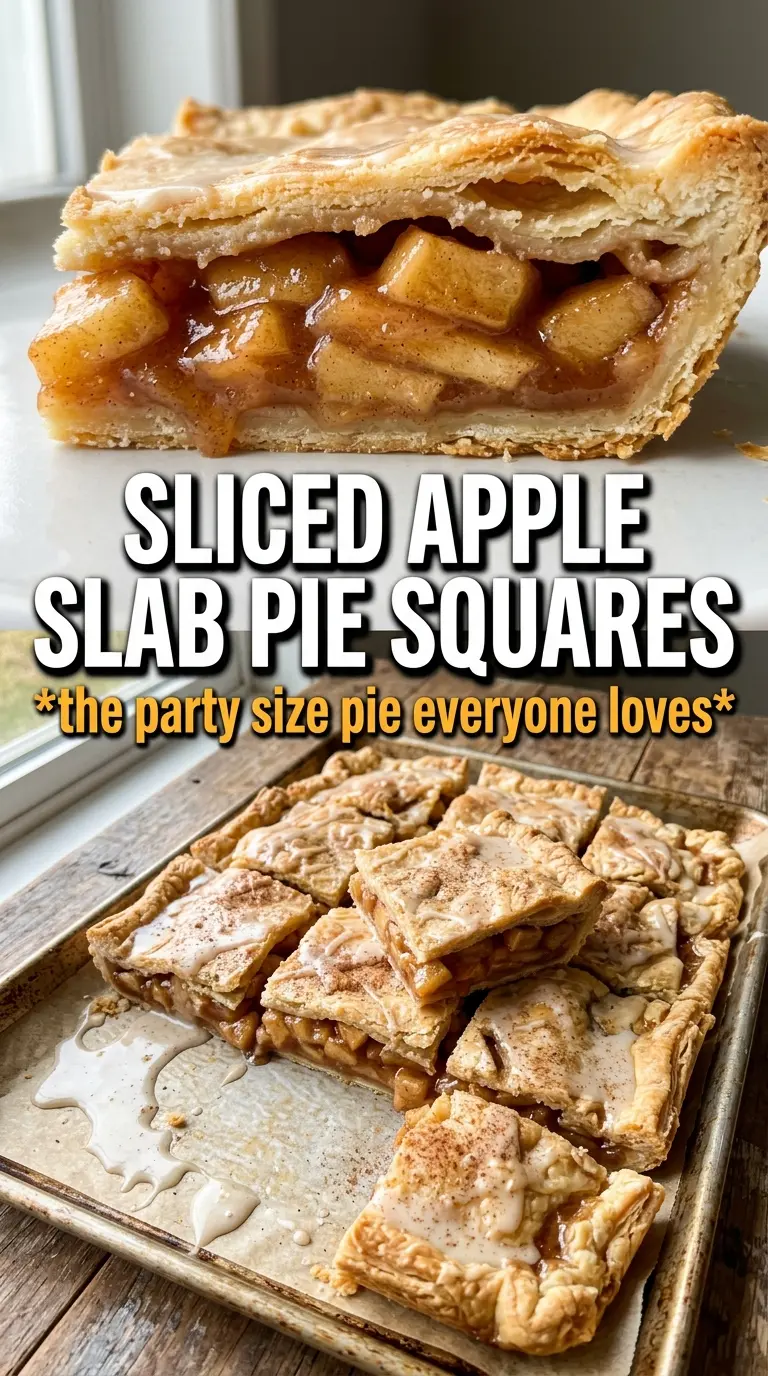 Apple Slab Pie flaky spiced glazed