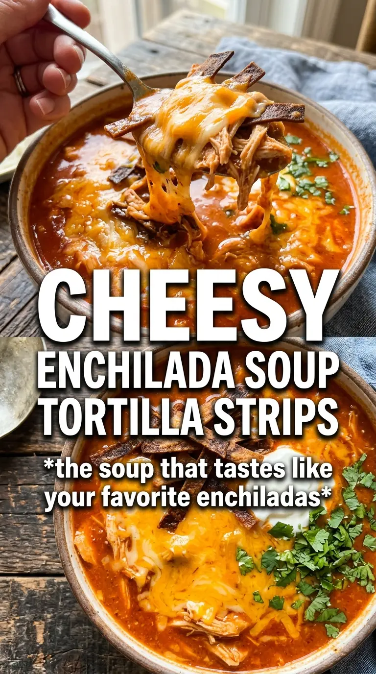 Creamy Chicken Enchilada Soup rich creamy Tex-Mex