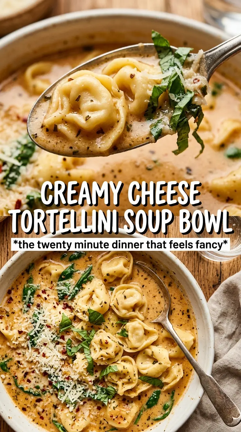Creamy Tortellini Soup rich, comforting, cheesy