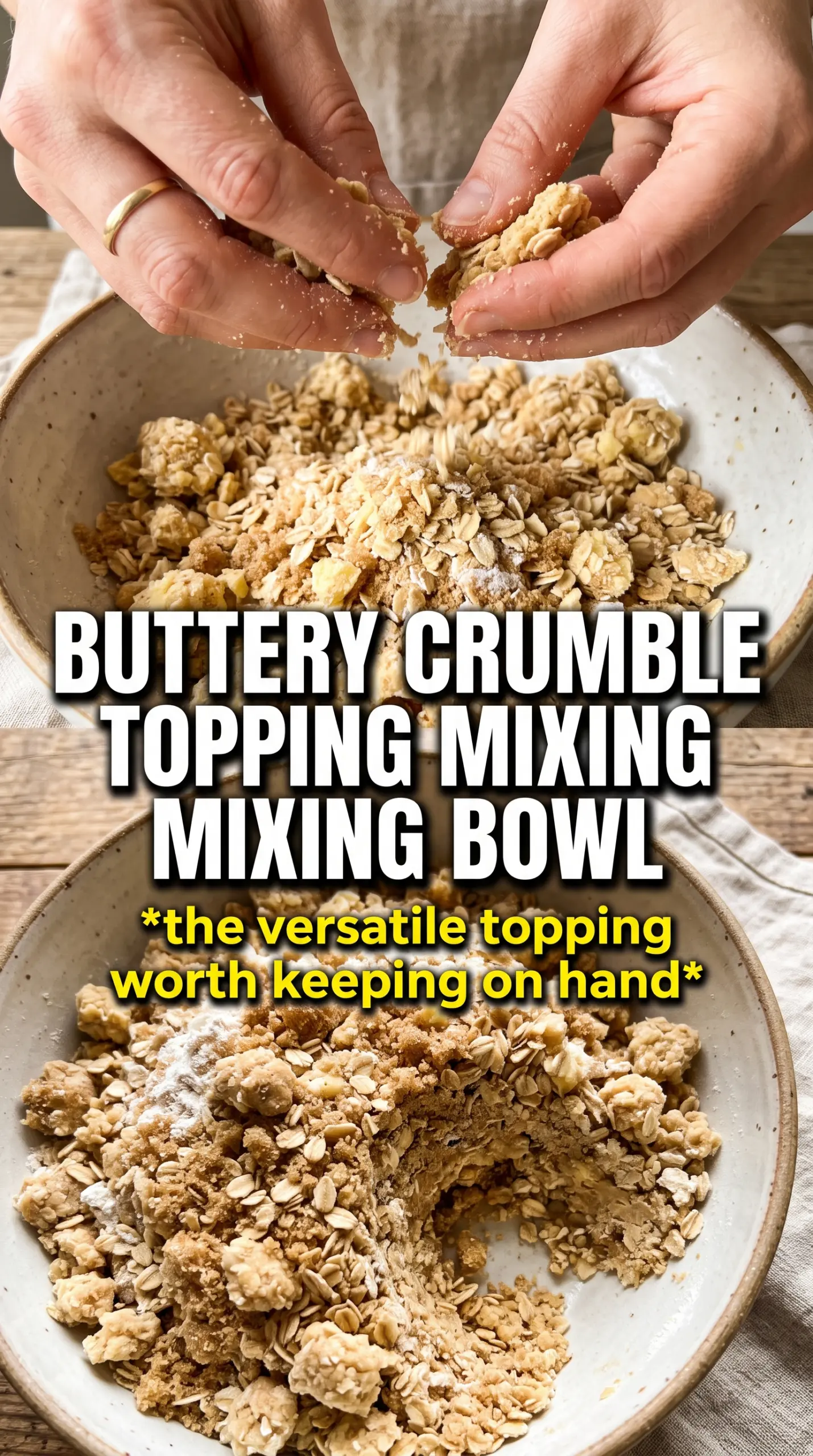 Fruit Crisp Topping golden oat crumble