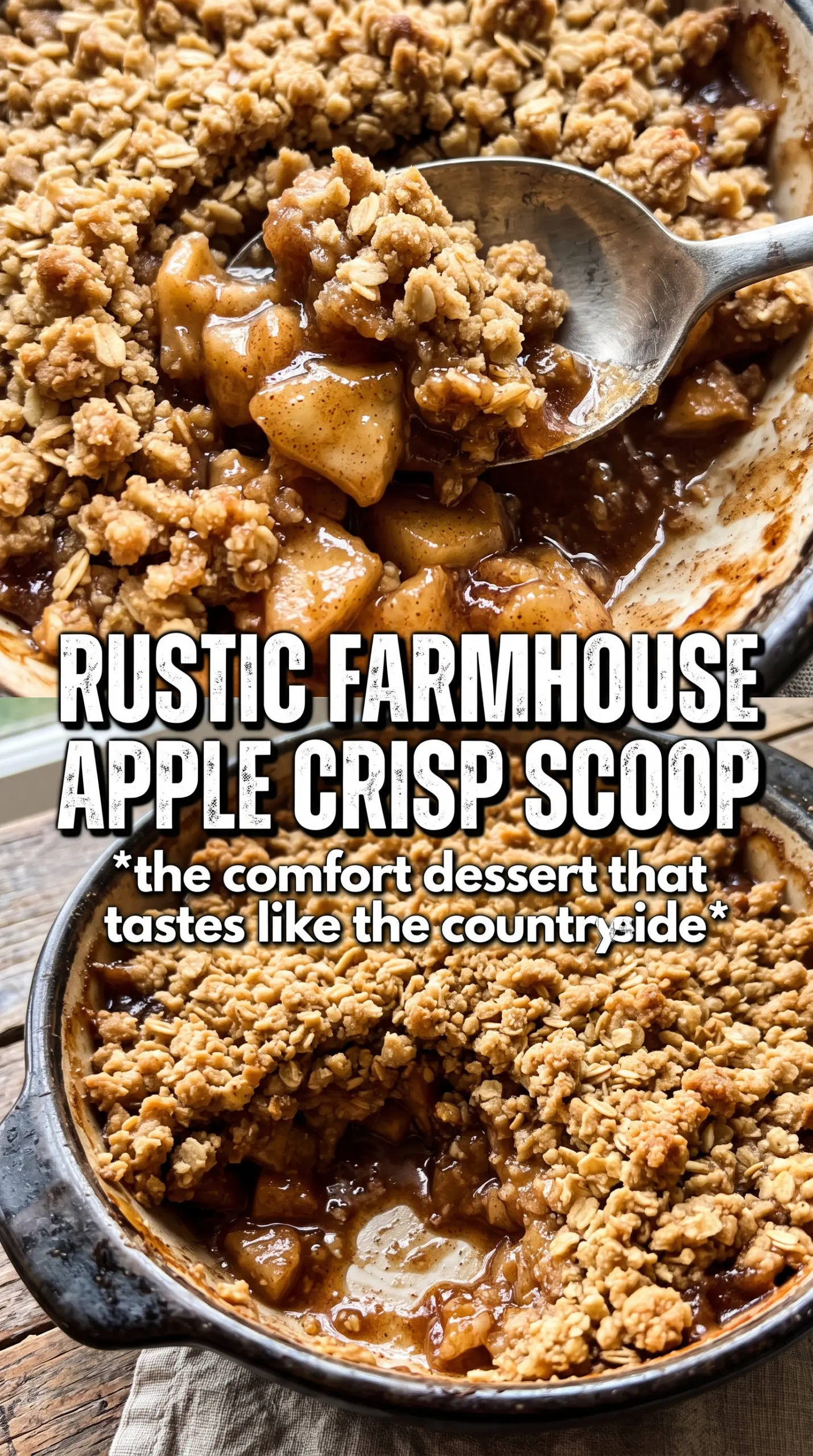 Hickory Bridge Farm Apple Crisp with buttery oat crumble