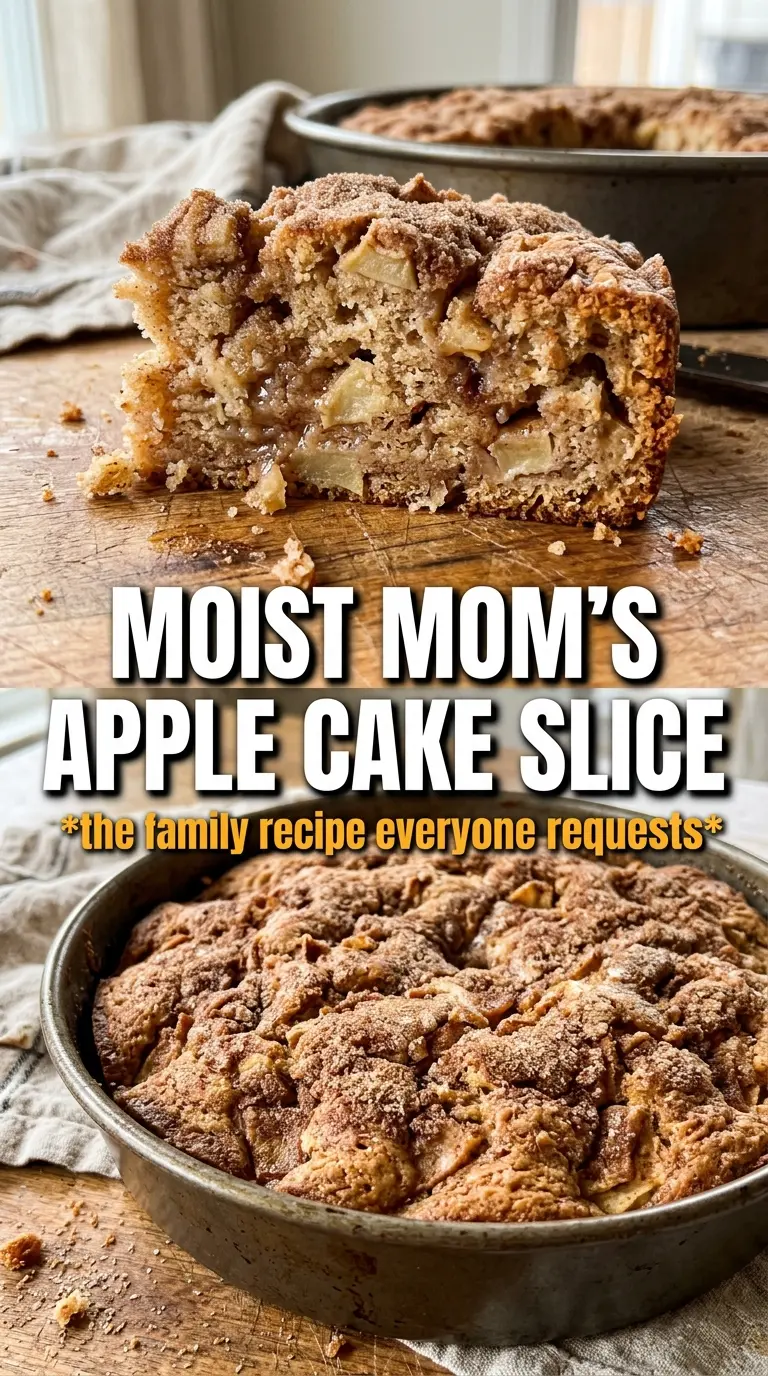 Mom's Best Apple Cake moist crumb caramel frosting
