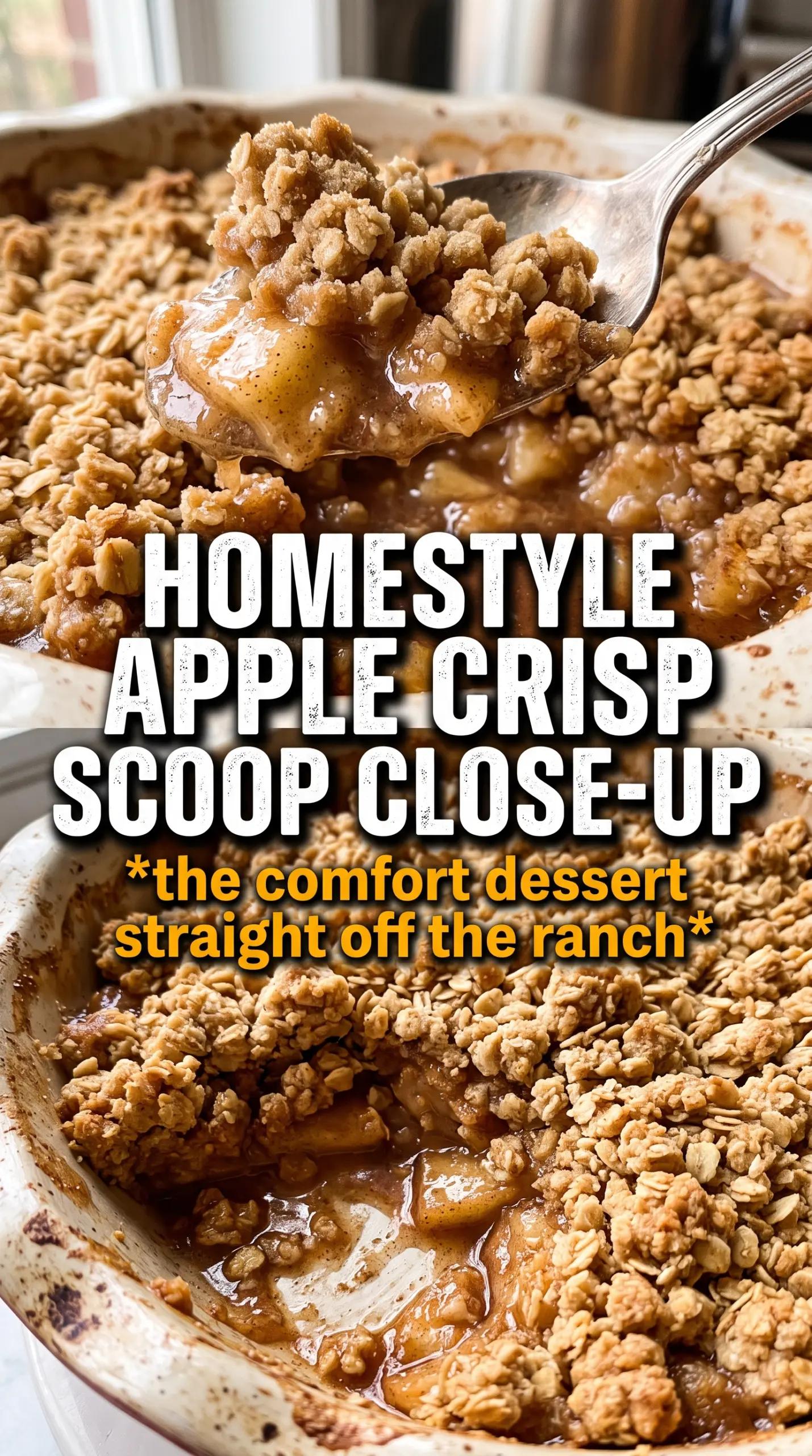 Pioneer Woman apple crisp rustic golden oat crumble