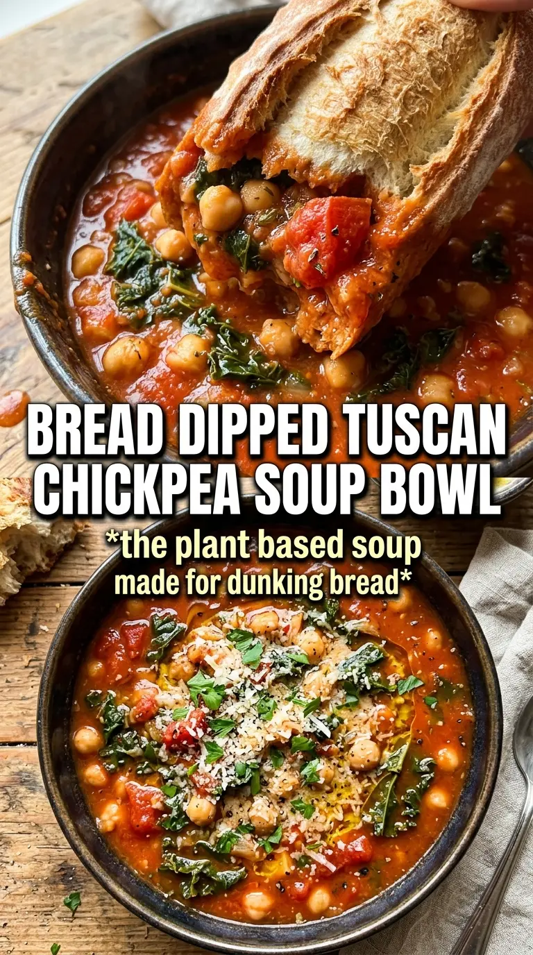 Tuscan Chickpea Soup hearty rosemary broth